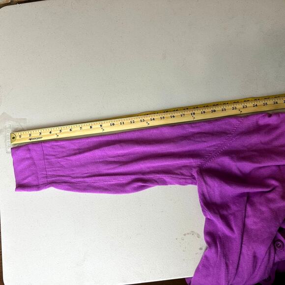 Chadwicks of Boston Purple Long Button-up Y2K Cardigan - Size 1X - Picture 7 of 7